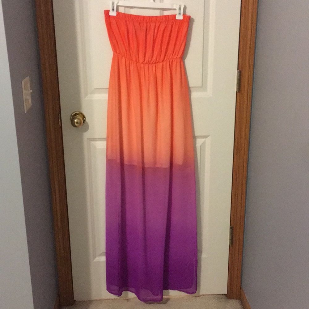 Ombré maxi dress